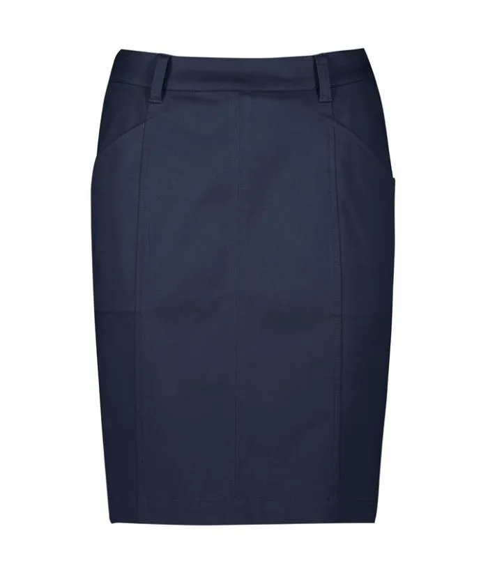 Traveller Womens Stretch Skirt with Belt