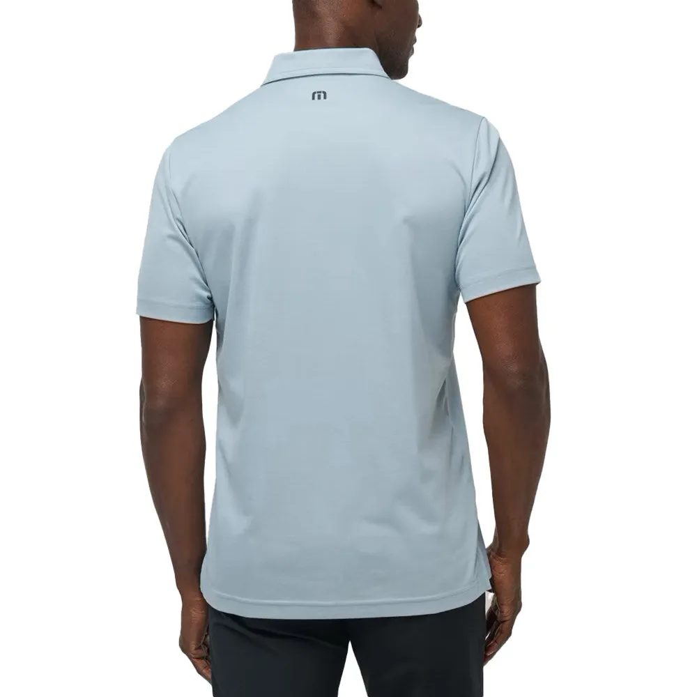 Travis Mathew Fresh Catch Golf Shirt - Heather Dusty Blue