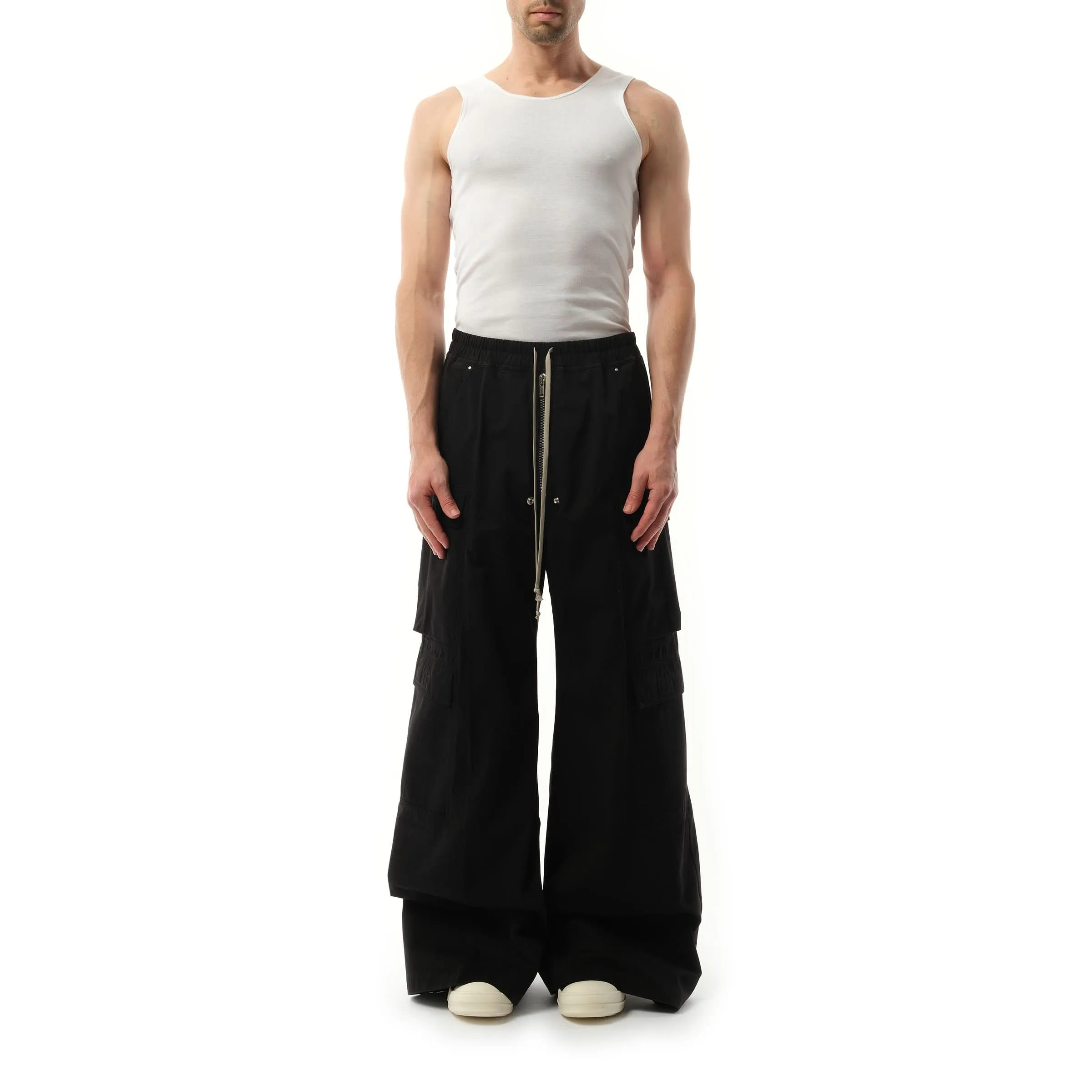 Twill Double Cargo Jumbo Bela Pants in Black