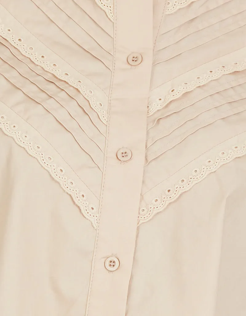 Veronica Lace Trim Shirt