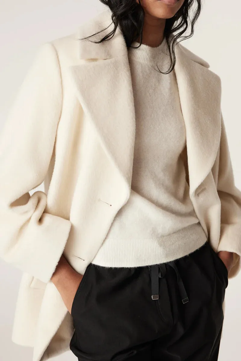 VICUNA COAT | Winter White