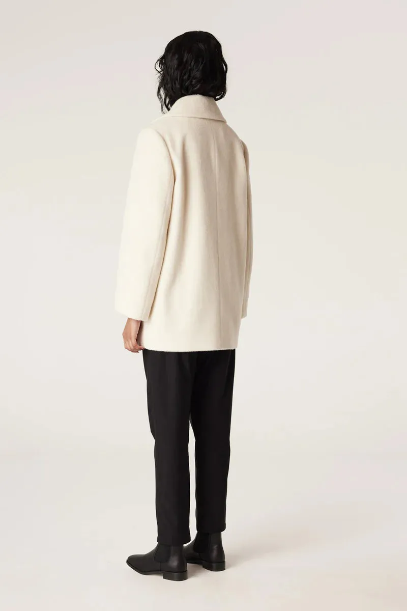 VICUNA COAT | Winter White