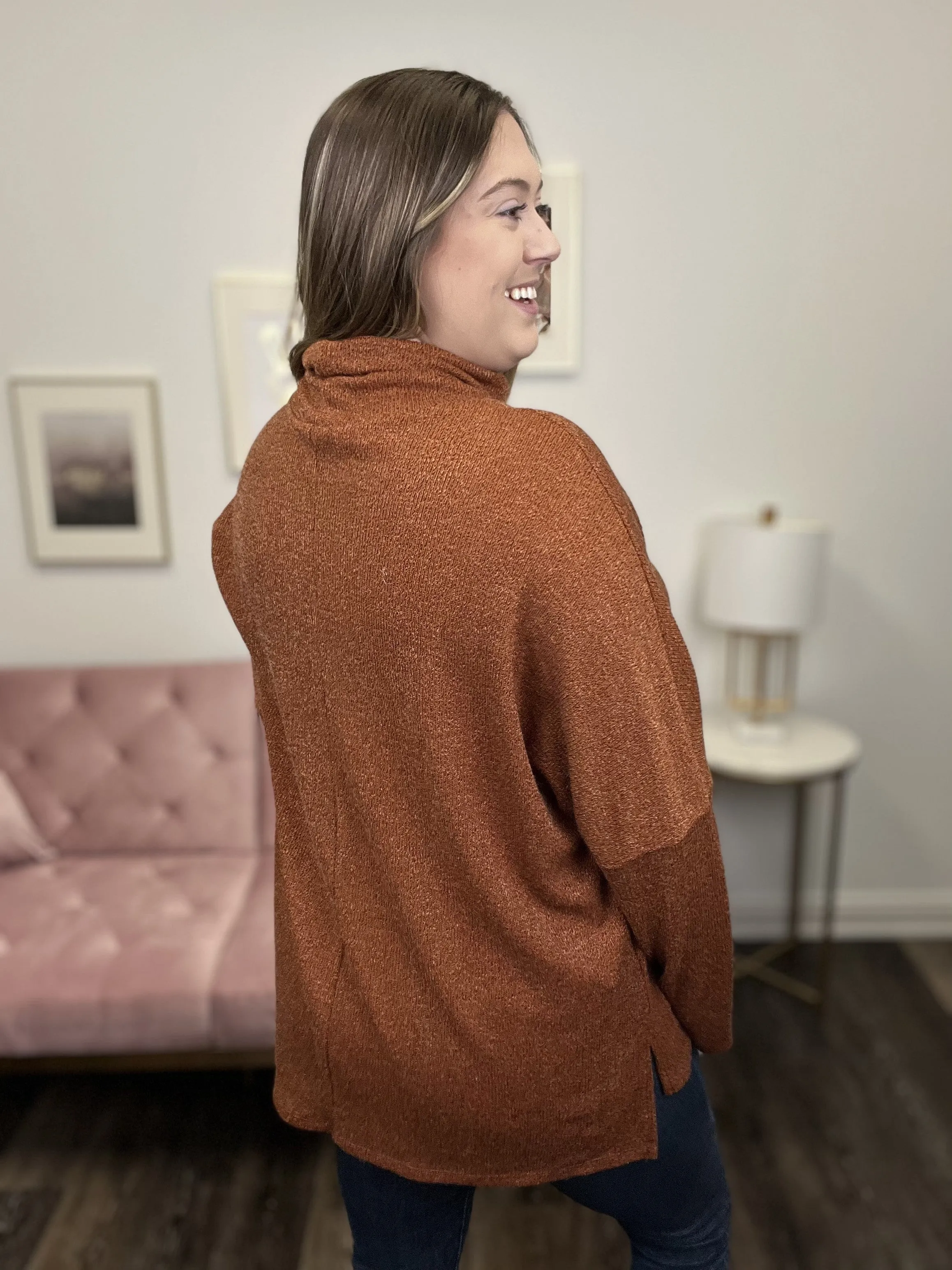 Warm Greetings Turtleneck Sweater