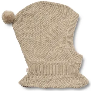 Wheat Balaclava Knitted Pomi Soft Beige