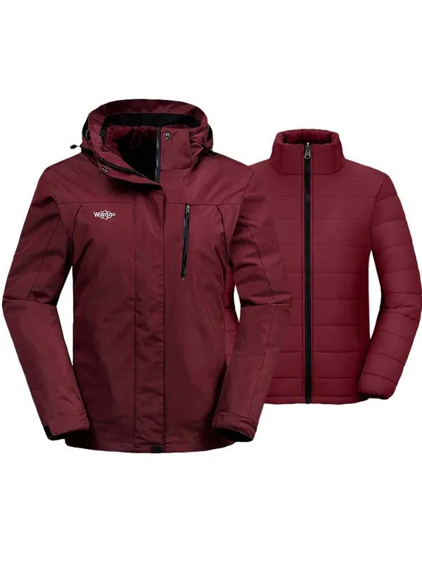 Women's 3-in-1 Ski Jacket Winter Coat C41