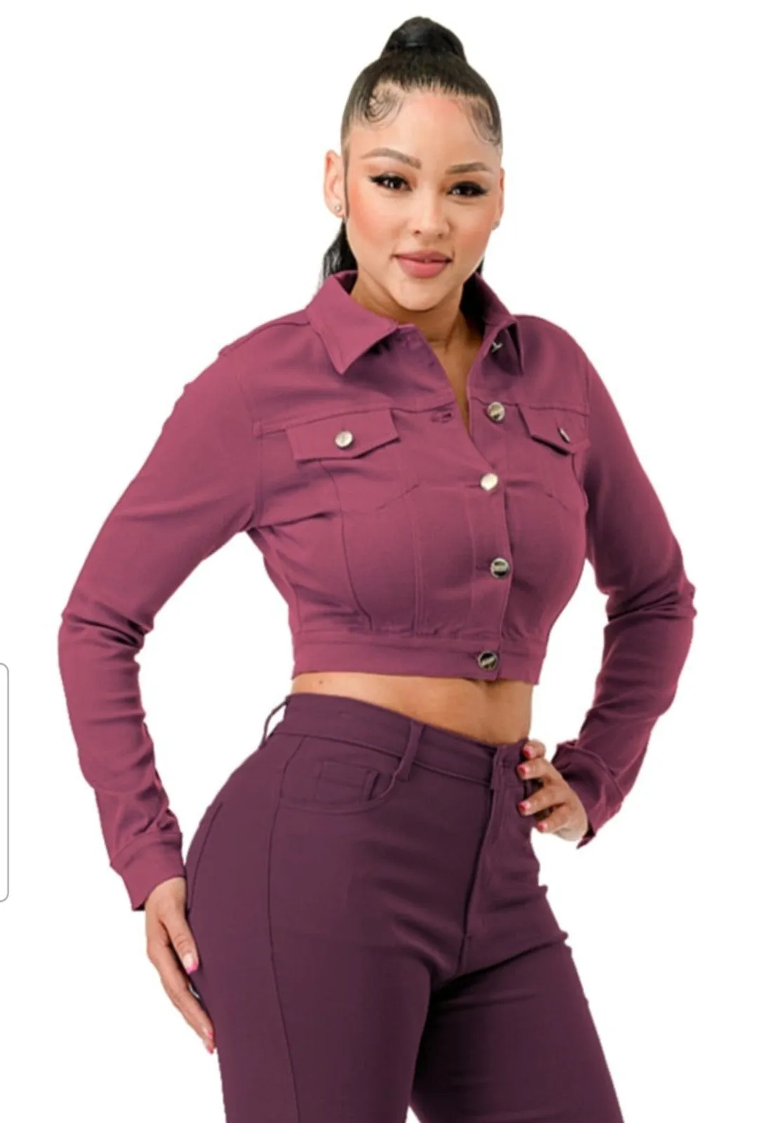 Women's Super stretchy cropped jacket