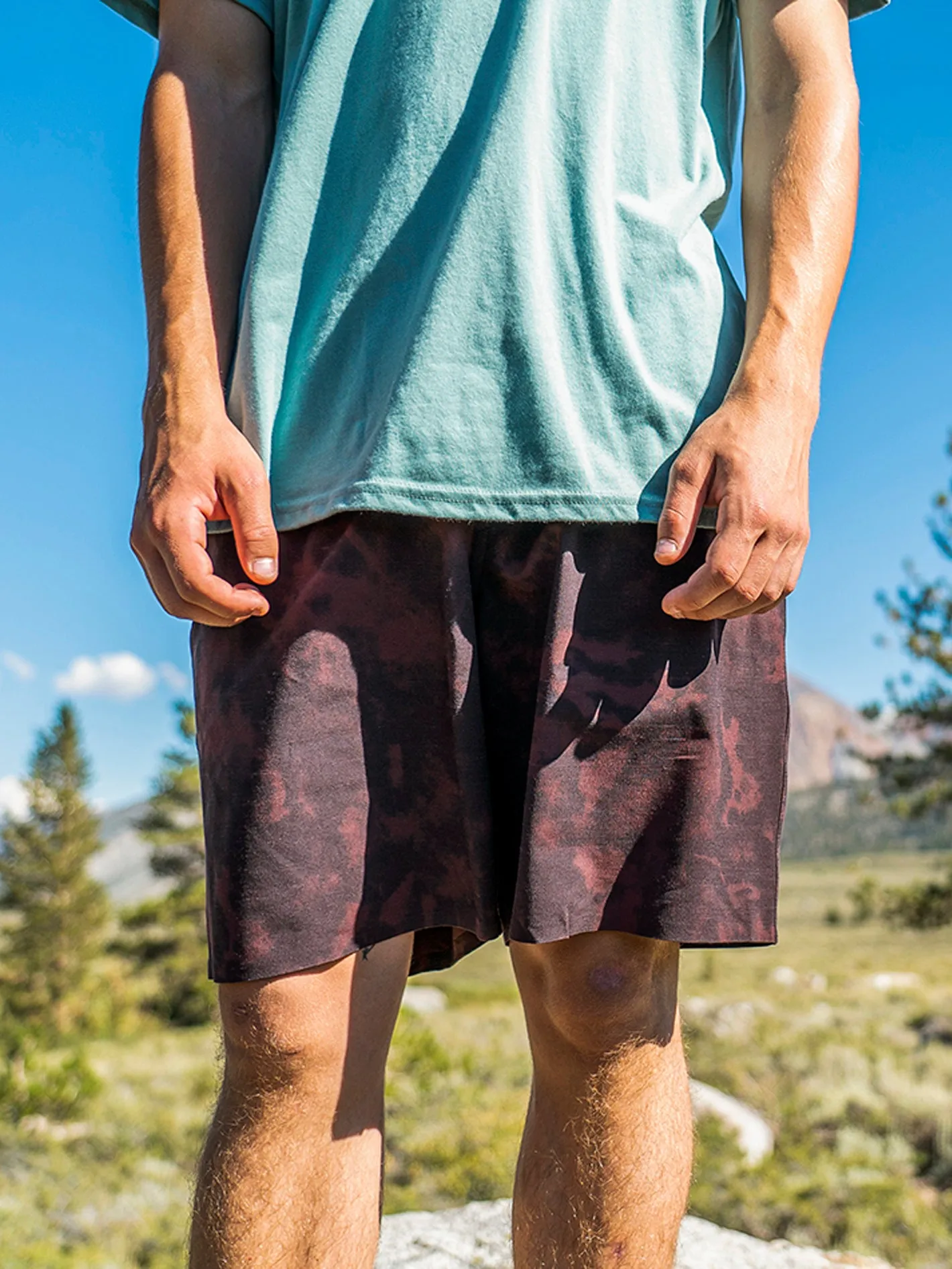 Wrecpack Hybrid Shorts - Mahogany