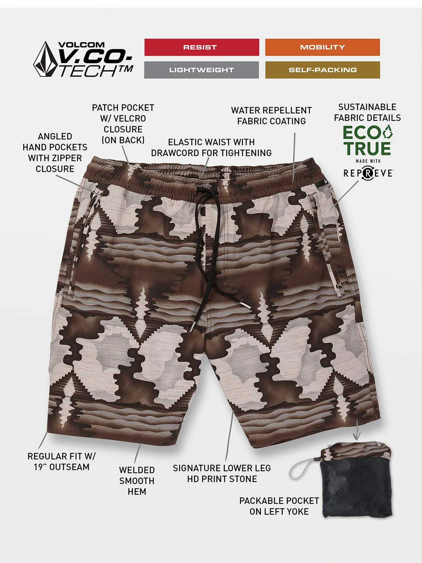 Wrecpack Hybrid Shorts - Whitecap Grey