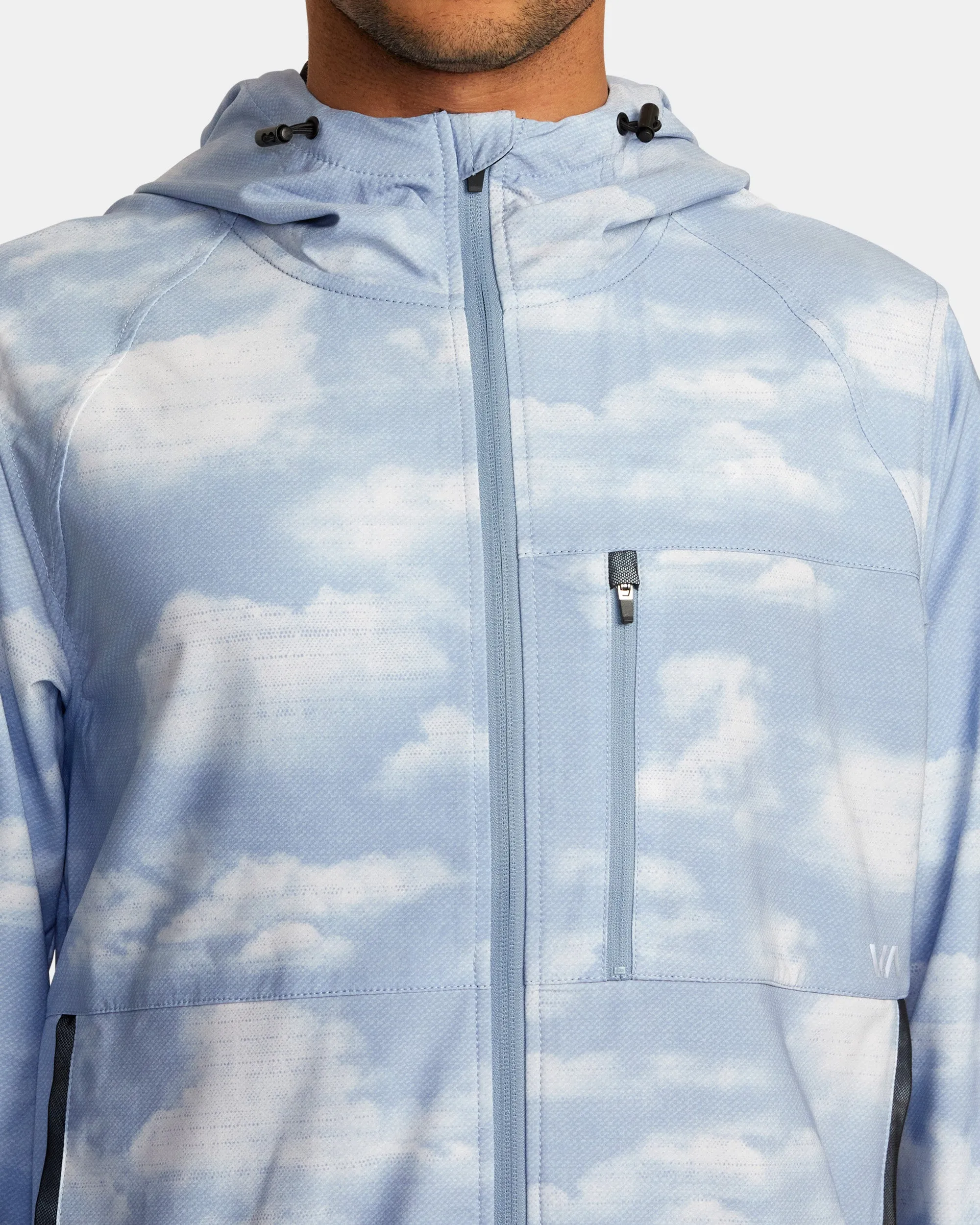 Yogger Zip-Up Hooded Jacket II - Digi Clouds