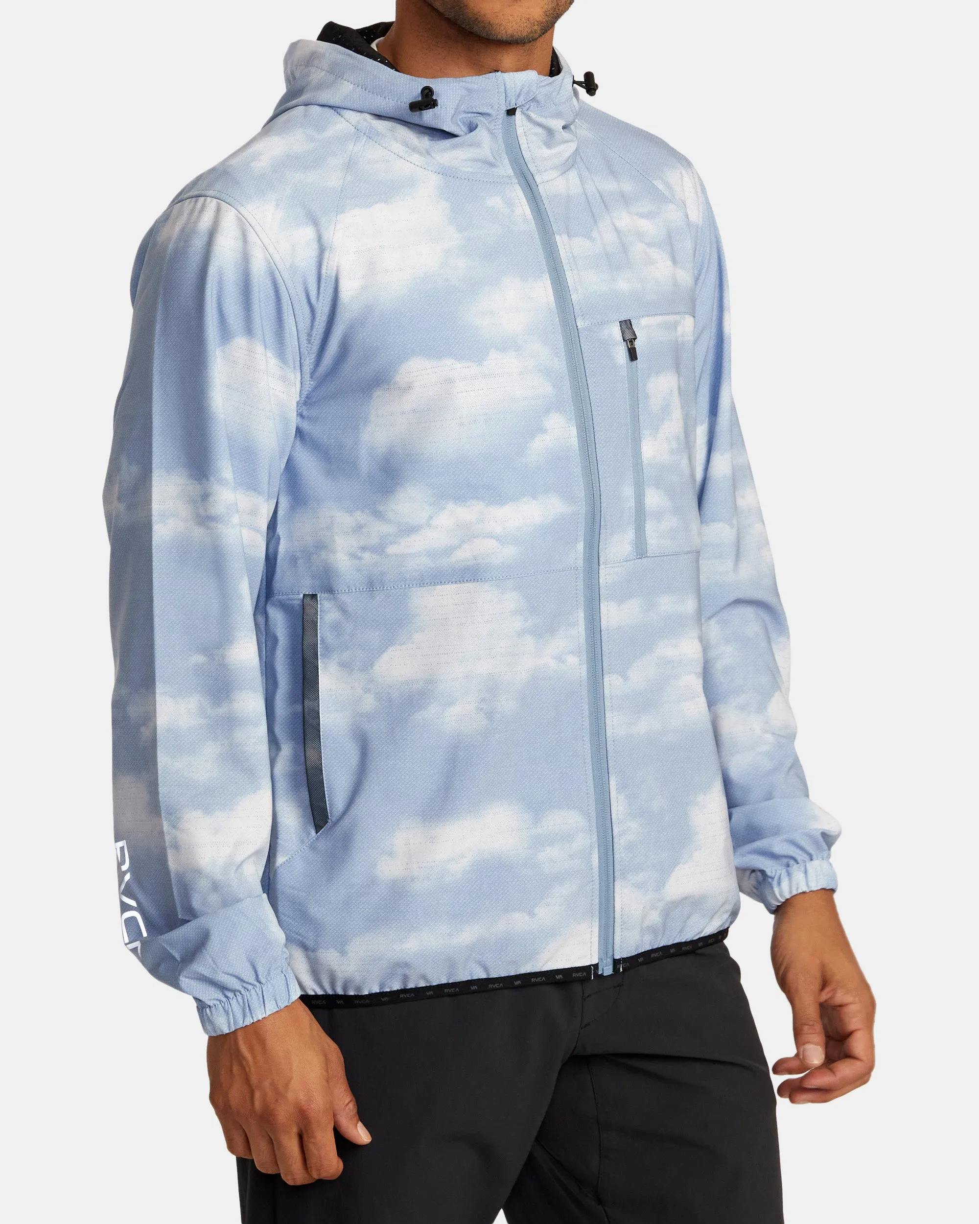 Yogger Zip-Up Hooded Jacket II - Digi Clouds