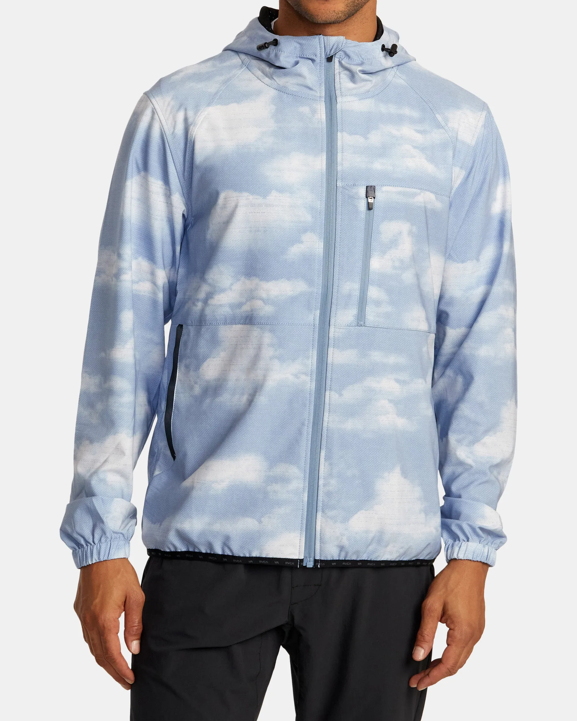 Yogger Zip-Up Hooded Jacket II - Digi Clouds